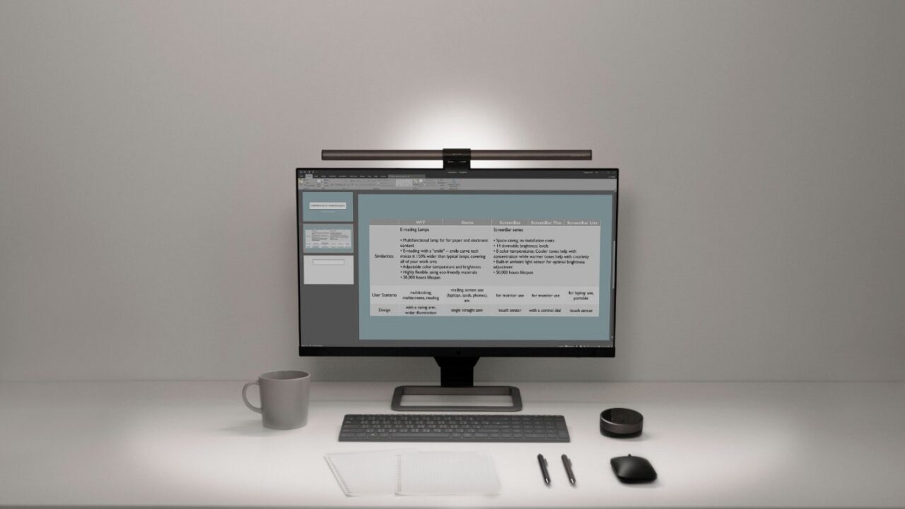 BenQ Introduces ScreenBar Halo: A New Approach to Workspace Lighting