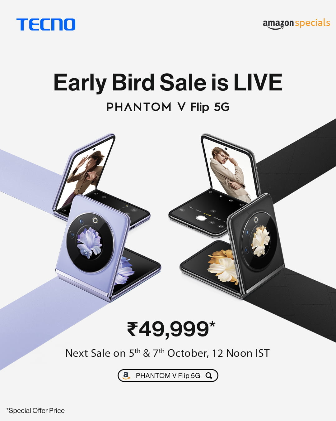 TECNO Phantom V Flip 5G Records High Sales During Early Bird Sale