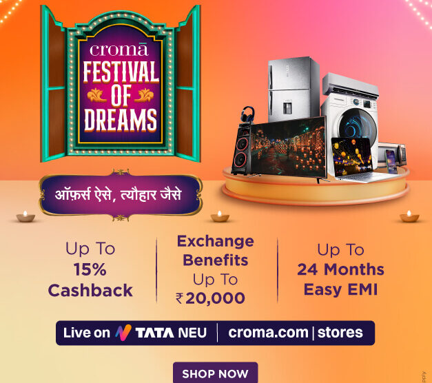 Croma's Festival of Dreams Offers Diwali Shopping Incentives