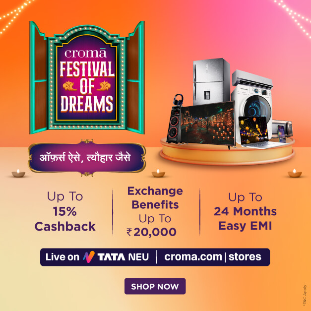 Croma's Festival of Dreams Offers Diwali Shopping Incentives