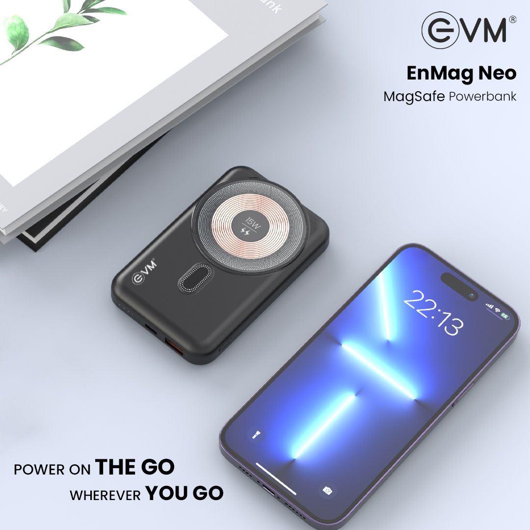 EVM Launches EnMag Neo: A 15W MagSafe Power Bank Redefining On-the-Go Charging