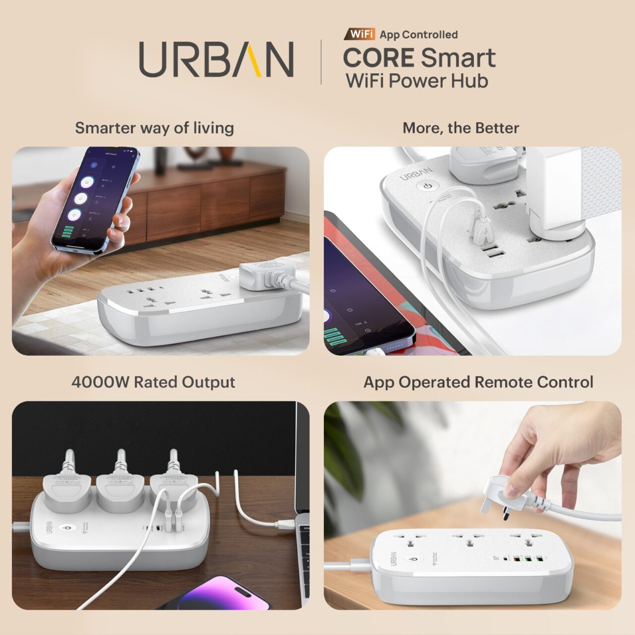 URBAN Unveils Smart WiFi Power Hub for Home Automation