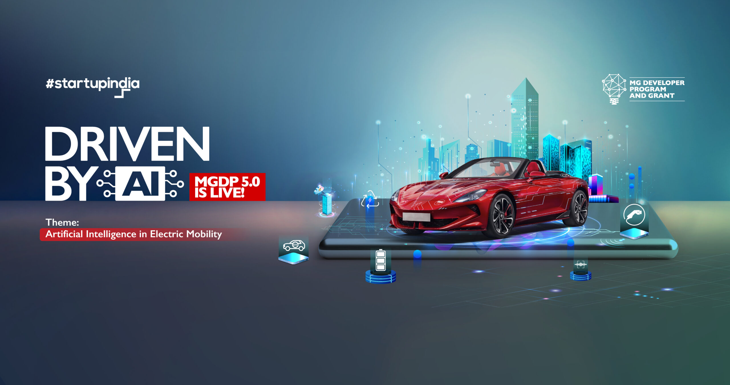 MG Motor India Launches AI-Focused Electric Mobility Initiative with Startup India and Manthan
