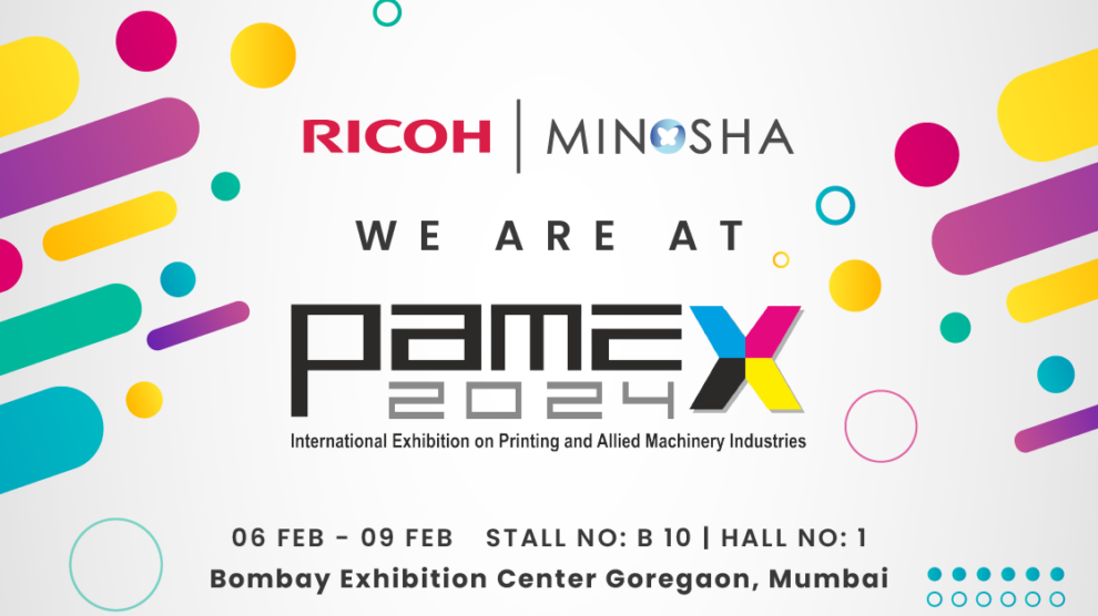 Minosha India Showcases RICOH Innovations at PAMEX 2024