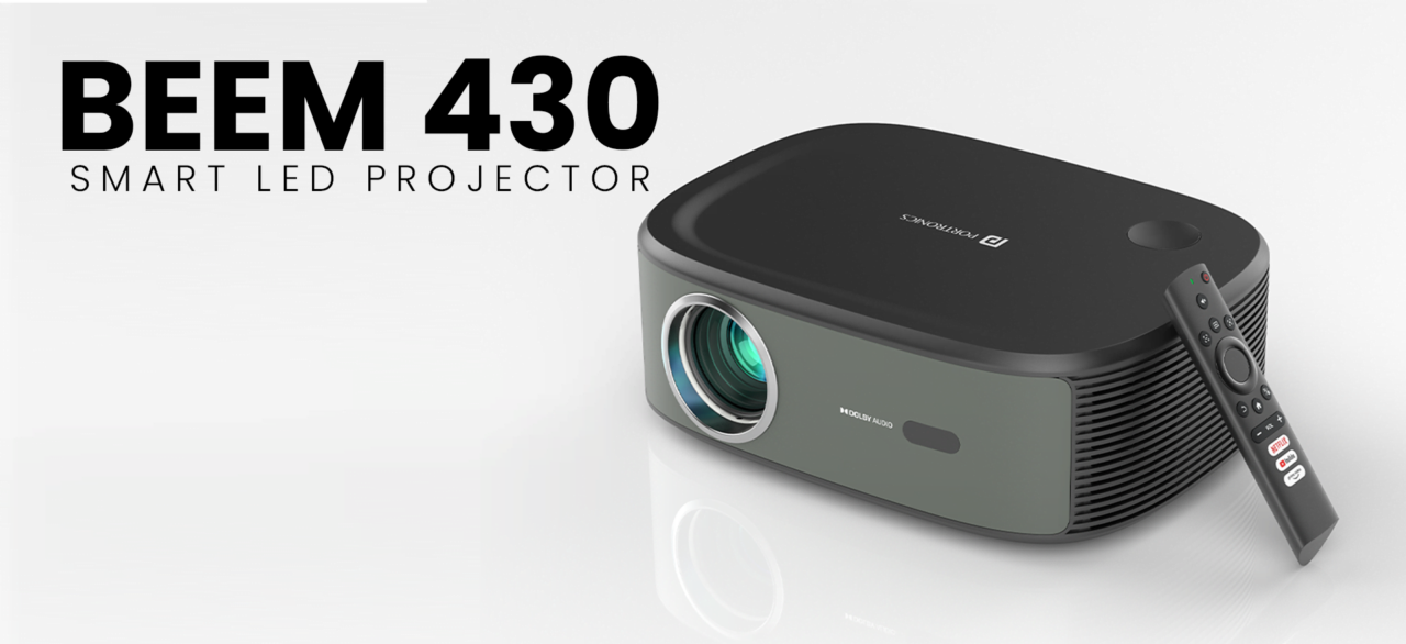 Portronics Unveils Beem 430 Smart LED Projector for Enhanced Home Viewing