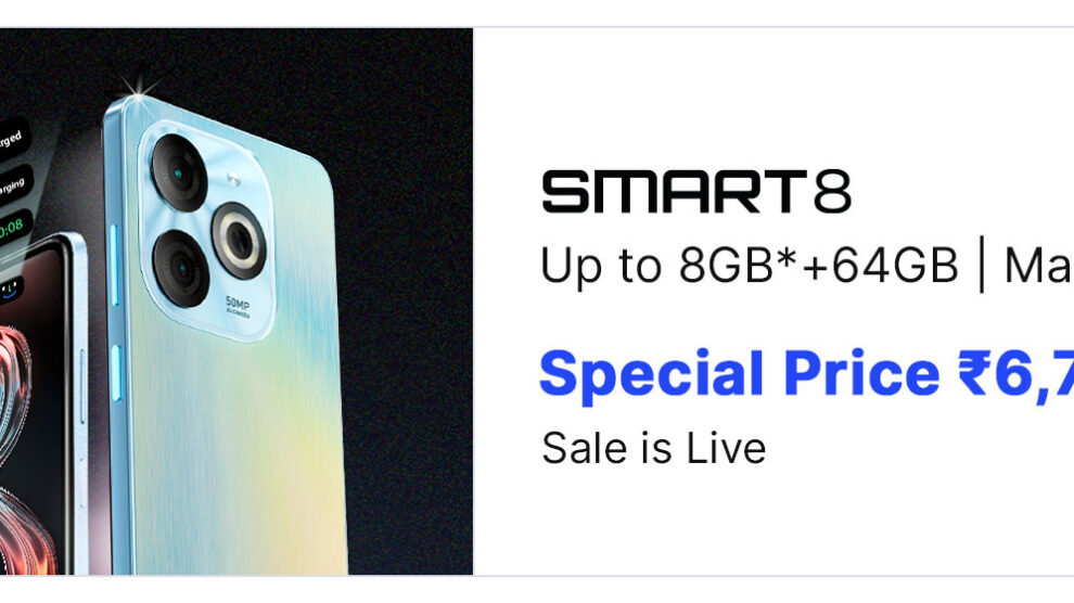 Infinix Smart 8: Now on Sale at Flipkart for INR 6749