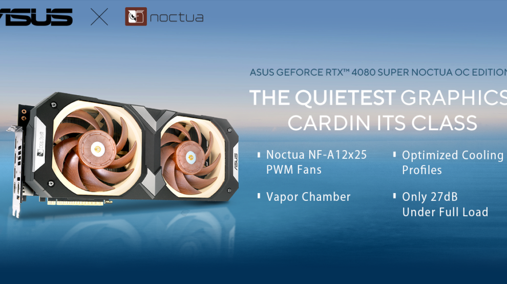 ASUS Launches RTX 4080 SUPER Noctua OC Edition with Enhanced Cooling