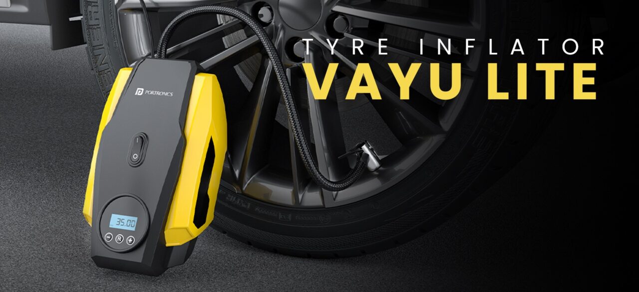 Portronics Launches Vayu Lite: A Compact Tyre Inflator