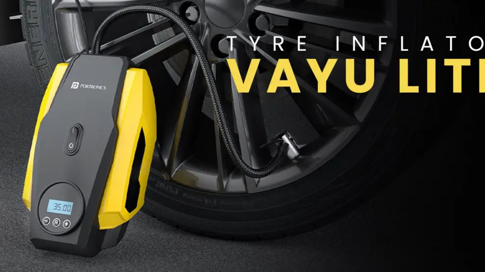 Portronics Launches Vayu Lite: A Compact Tyre Inflator