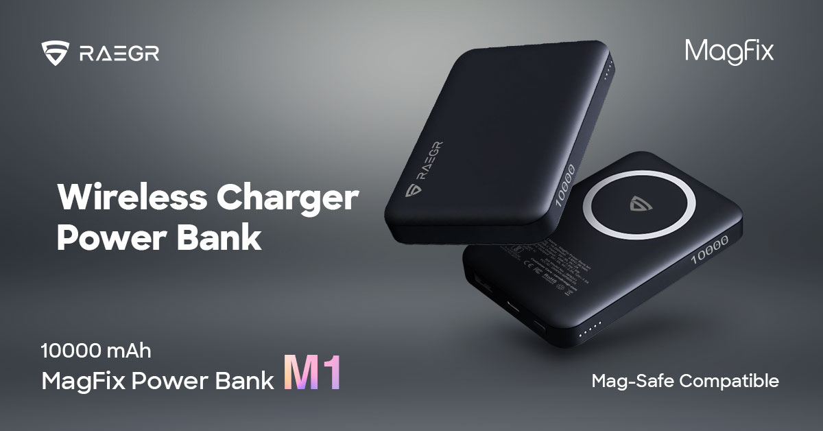 RAEGR Introduces MagFix M1 Wireless Power Bank for iPhones