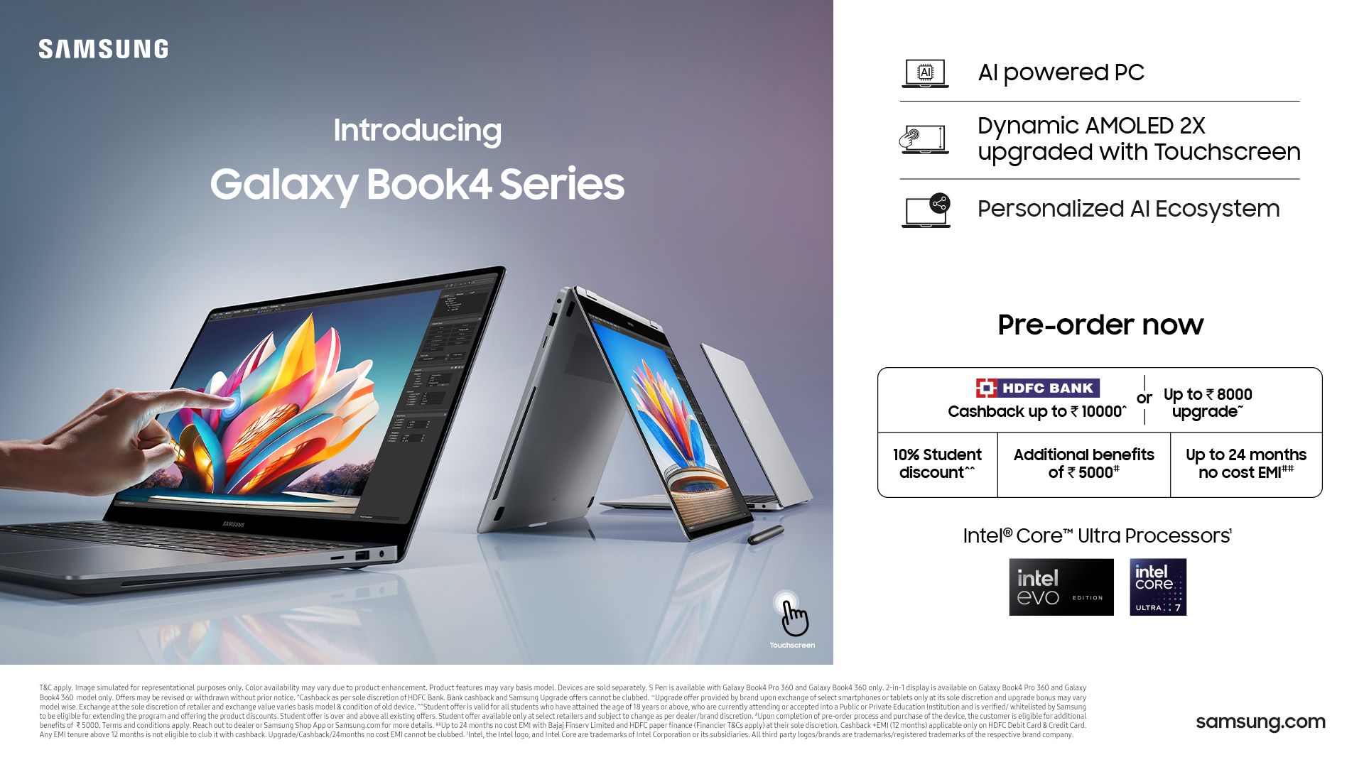 Samsung Initiates Pre-booking for Galaxy Book4 Series in India