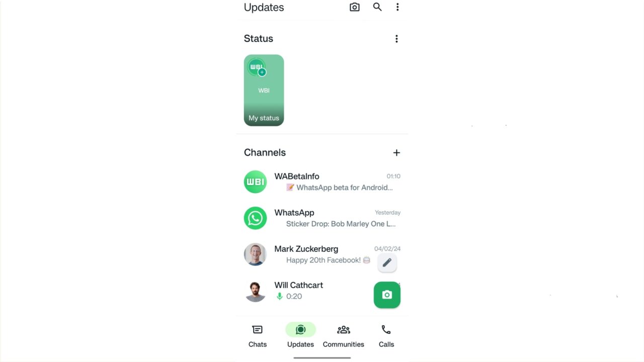 WhatsApp Revamps Status Bar: Stories and Channels Get a New Look