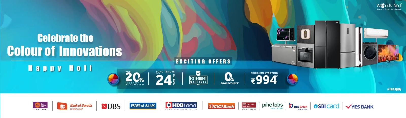Haier India Announces Special Offers for Holi Festival