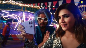 Motorola's new ad with Kriti Sanon and Babil Khan showcases the AI-powered edge50 pro with an 'Intelligence Meets Art' theme.