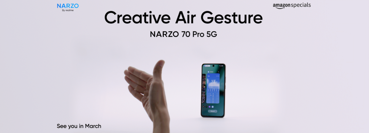 realme Narzo 70 Pro 5G to Feature Innovative Air Gesture Control in India