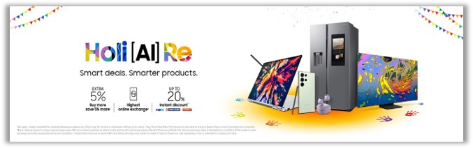 Samsung Launches Holi Sale with Significant Discounts