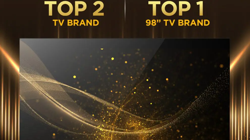 TCL Secures Global Top 2 TV Brand Status Again