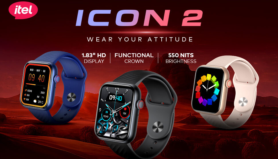 itel Icon 2: Smartwatch with Functional Crown and High Brightness