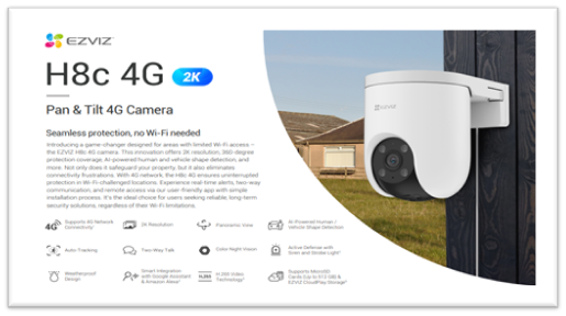 EZVIZ Launches New H8C 4G Camera Range