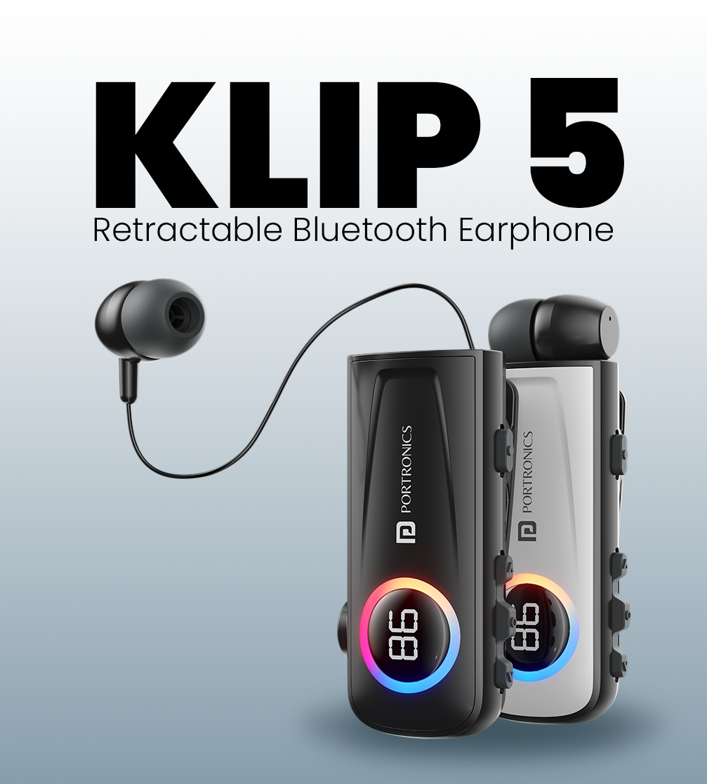 Portronics Unveils New Harmonics Klip 5 Bluetooth Headset