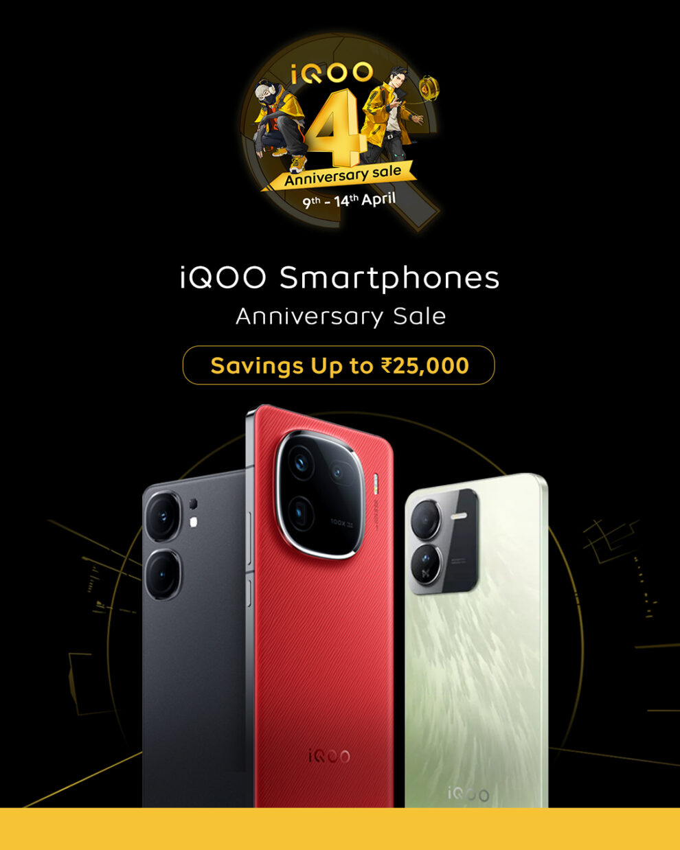 iQOO Announces Anniversary Discounts on Smartphone Range