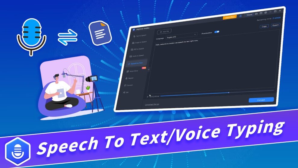 AI Speech to Text Convertor