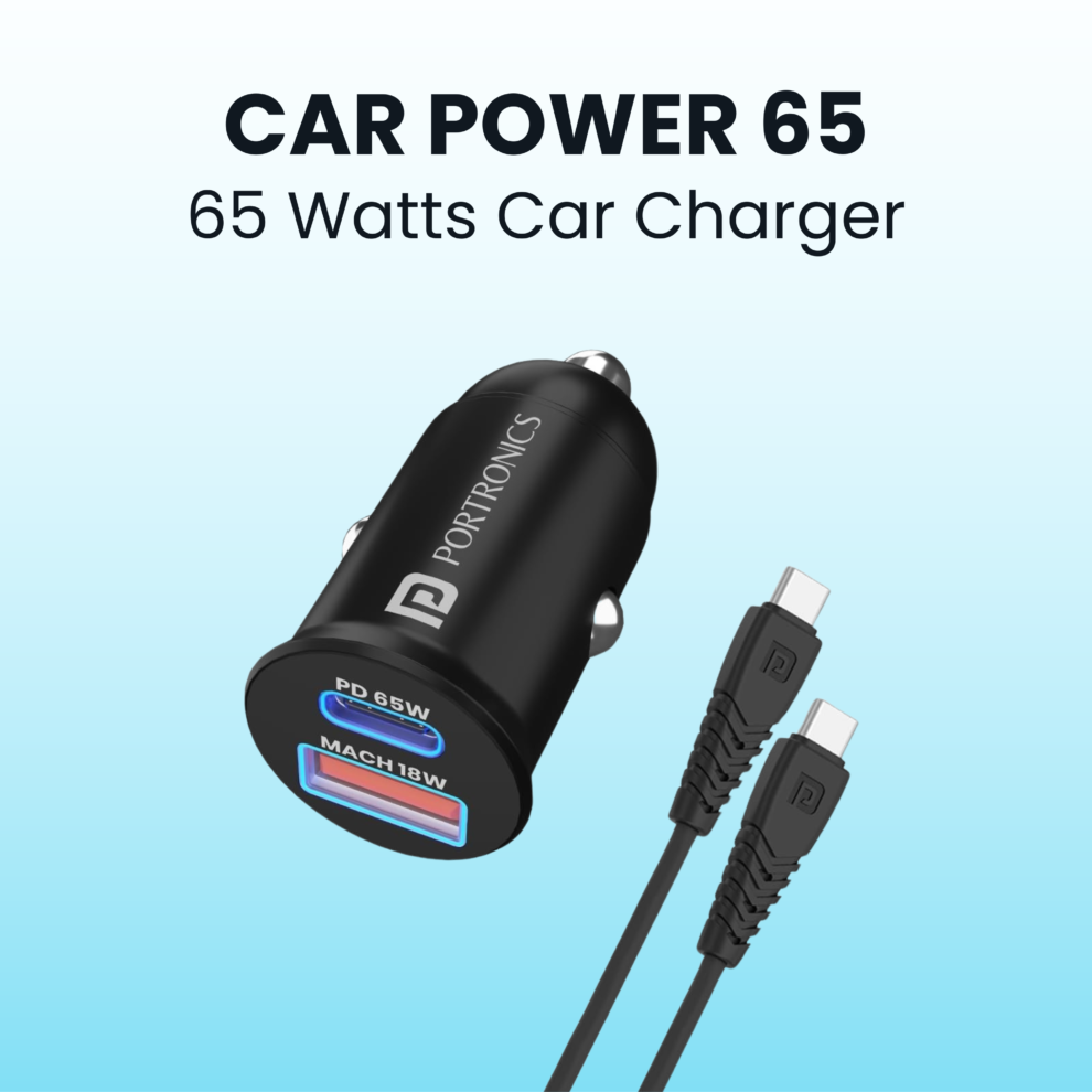 Portronics Launches Car Power 65: A New Solution for Charging On the Go