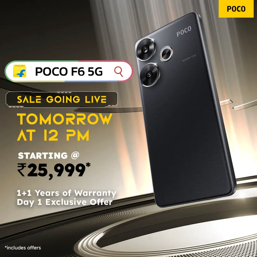 POCO F6 5G with Snapdragon 8s Gen 3 Processor Available from May 29