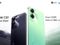Discover the new Realme C61 launching on June 28. Get all the details on its features, design, and pricing starting at INR 7,699.
