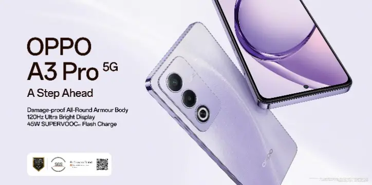 OPPO A3 Pro Launches in India Durability Meets Premium Design at Affordable Prices