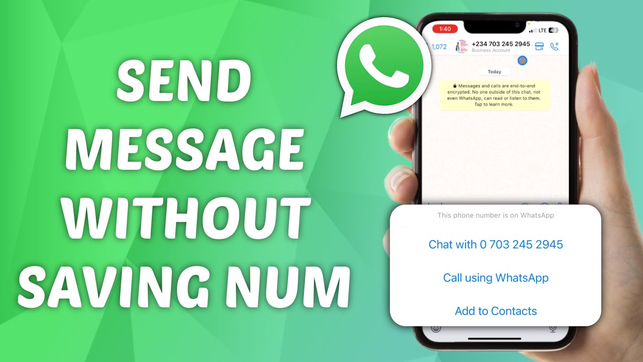 How to Text on WhatsApp Without Saving Contacts