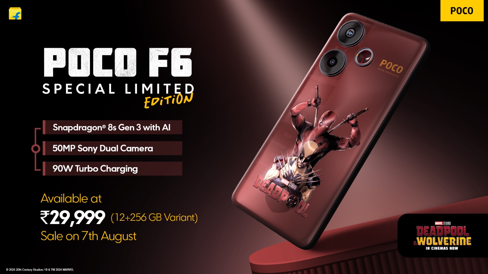 POCO Unleashes Deadpool-Themed POCO F6 Limited Edition in India