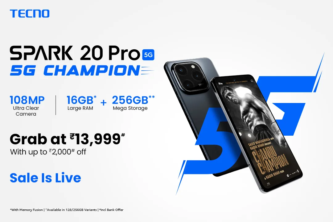 TECNO SPARK 20 Pro 5G: The Ultimate 5G Champion Now Available