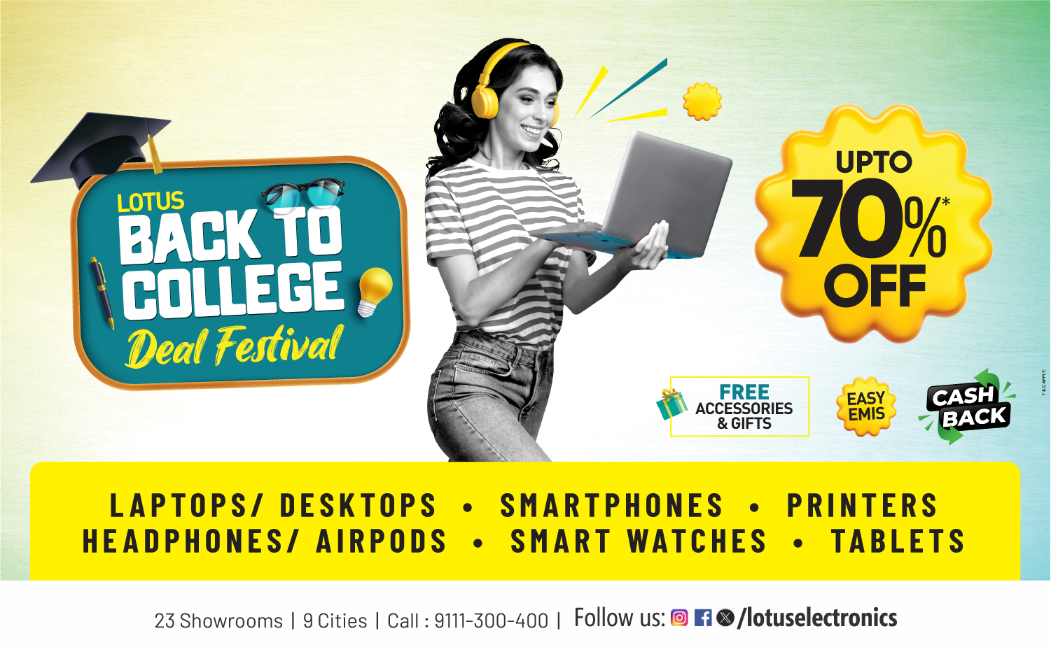 Lotus Electronics' Back to College Deal Festival: Gear Up for School with Major Savings