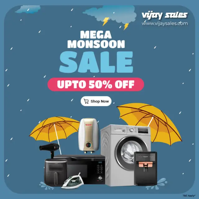 Vijay Sales Monsoon Sale: Unbeatable Deals on Home Appliances