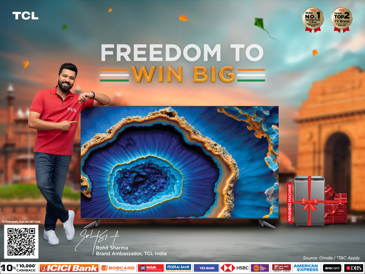 TCL India's Freedom to Win Big Contest Celebrating Independence Day with Exciting Offers