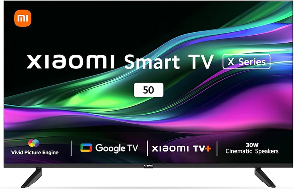 Xiaomi 125 cm (50 inches) X 4K Dolby Vision Series Smart Google TV L50M8-A2IN