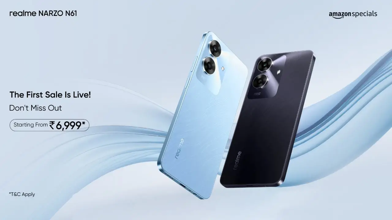 realme NARZO N61 First Sale Starts Today