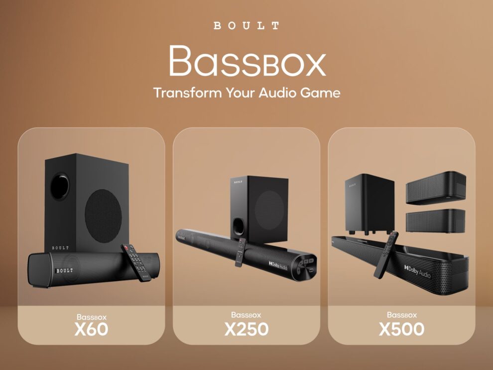 BOULT Introduces Trio of New Soundbars: Bassbox X60, X250, and X500