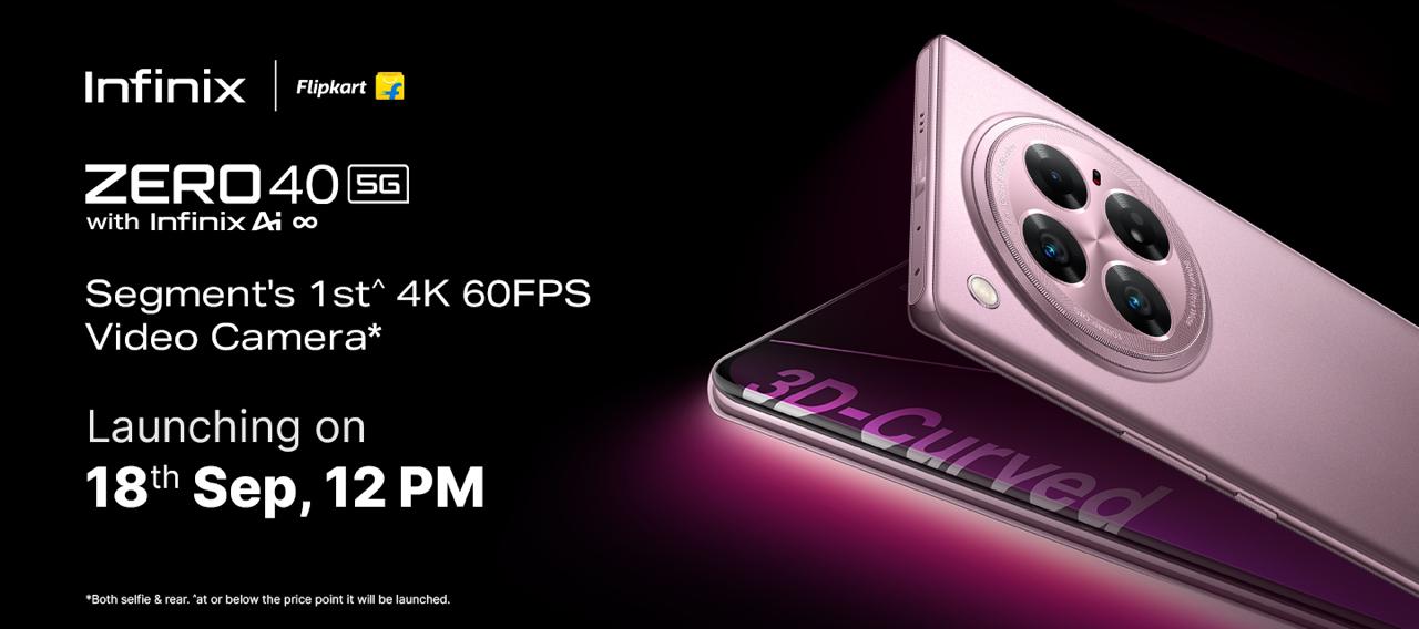 Infinix Zero 40 5G redefines smartphone content creation with segment-first 4K video, 108MP camera, AI features, and more.