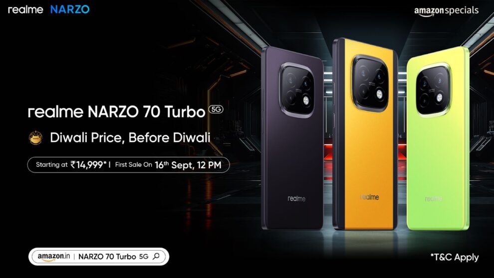 Realme NARZO 70 Turbo 5G Turbo Performance, First Sale Today