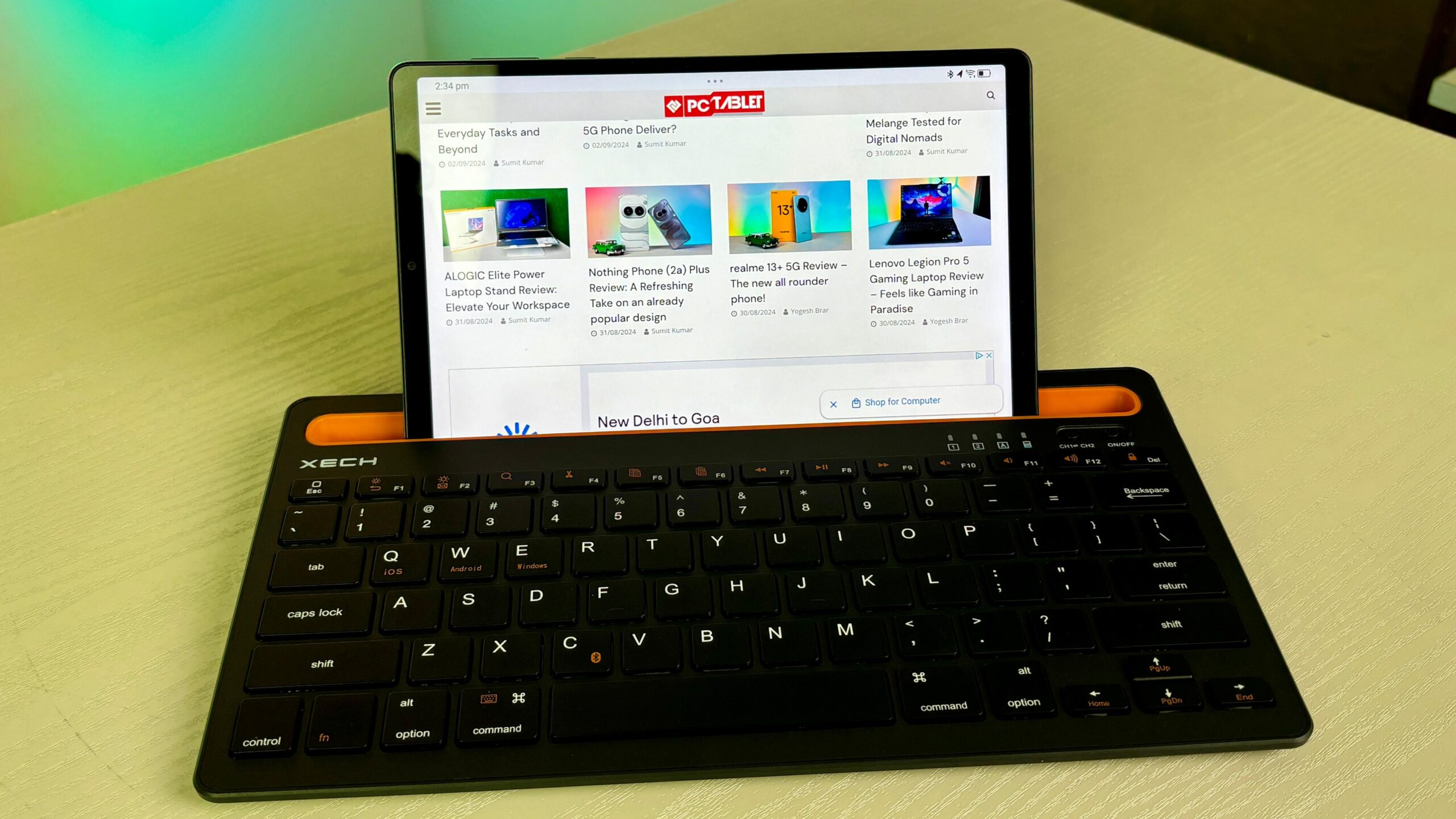 XECH Double Channel Keyboard Review: Sleek, Sturdy, & Travel-Friendly