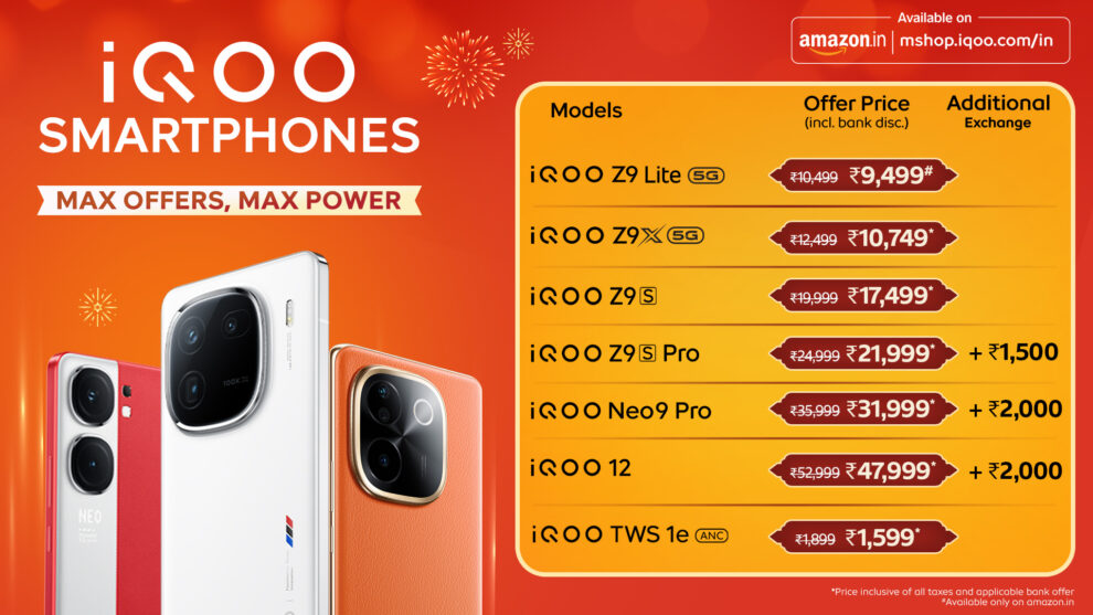 iQOO Launches Festive Season Max Offers Don't Miss Out!