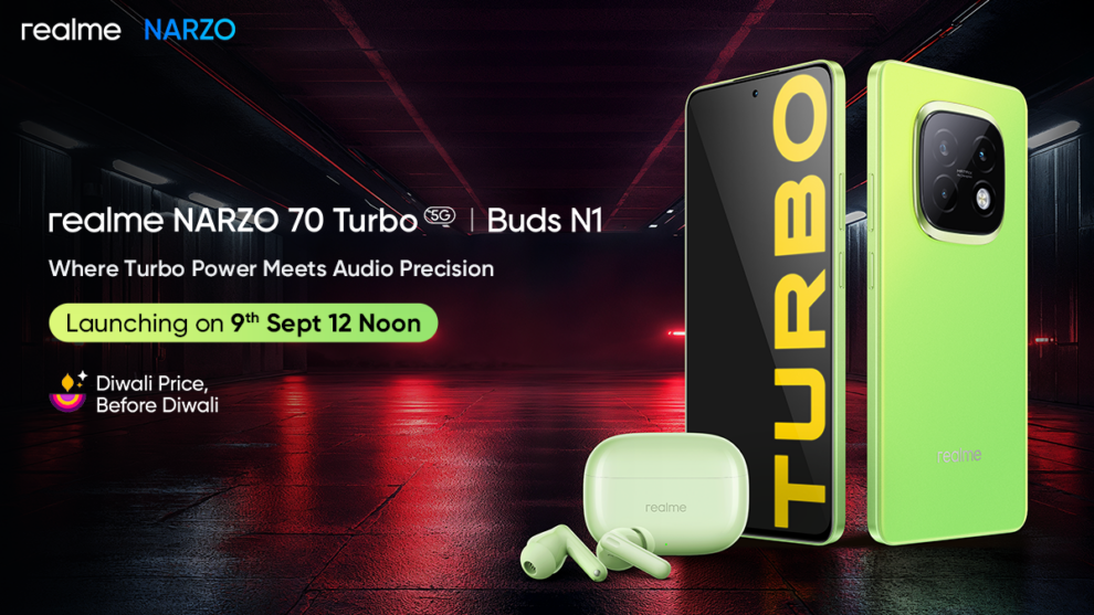 realme Gears Up to Launch NARZO 70 Turbo 5G with Unmatched Gaming Performance and Diwali Pricing