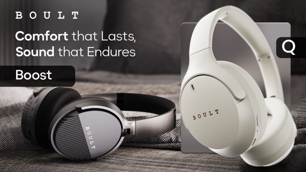 Boult launches Q & Boost Headsets with BoomX Technology, ANC, long battery life, and fast charging. Perfect for gaming, work, and music.