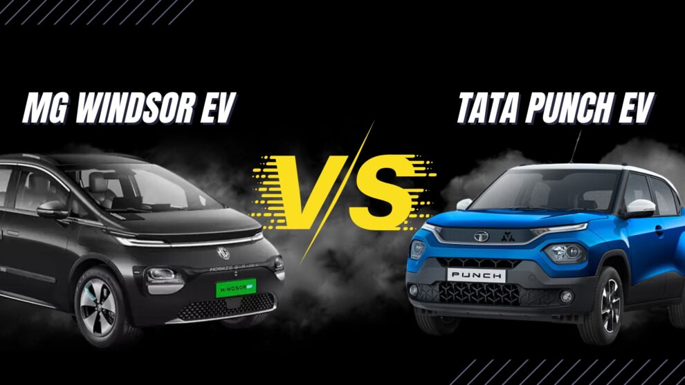 MG WINDSOR EV VS TATA PUNCH EV