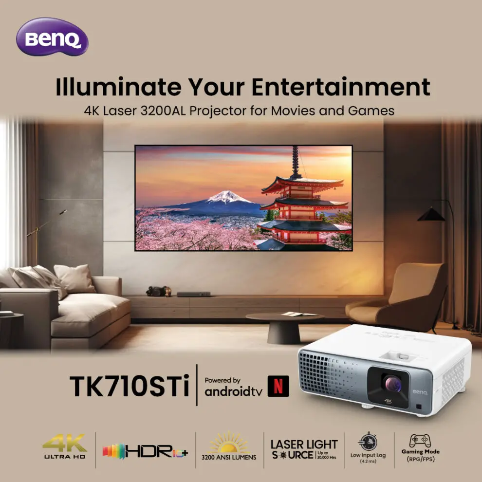 BenQ TK710STi: A Compact Laser Projector for Immersive Entertainment