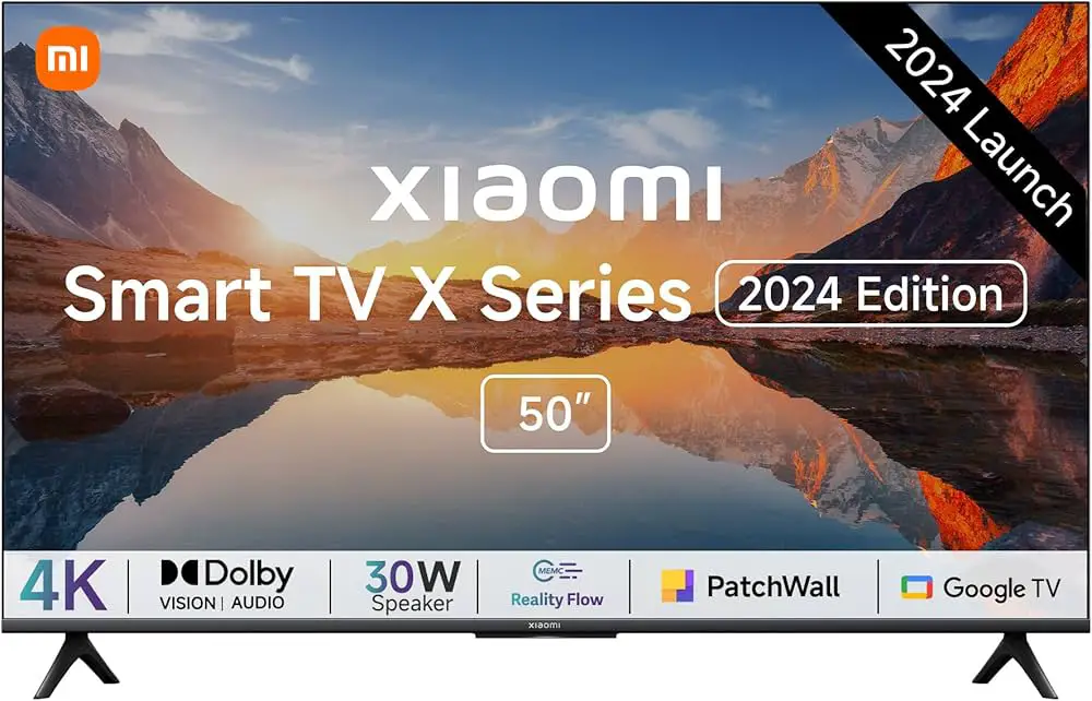 Xiaomi 125 cm (50 inches) X Series 4K LED Smart Google TV