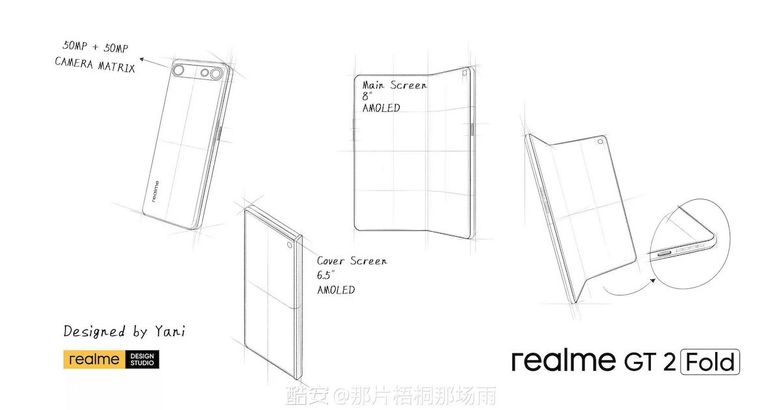 Realme Folding Phone Design Patent Spotted in China