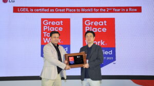 LG Electronics India Earns 'Great Place to Work' Honor for Second Year in a Row